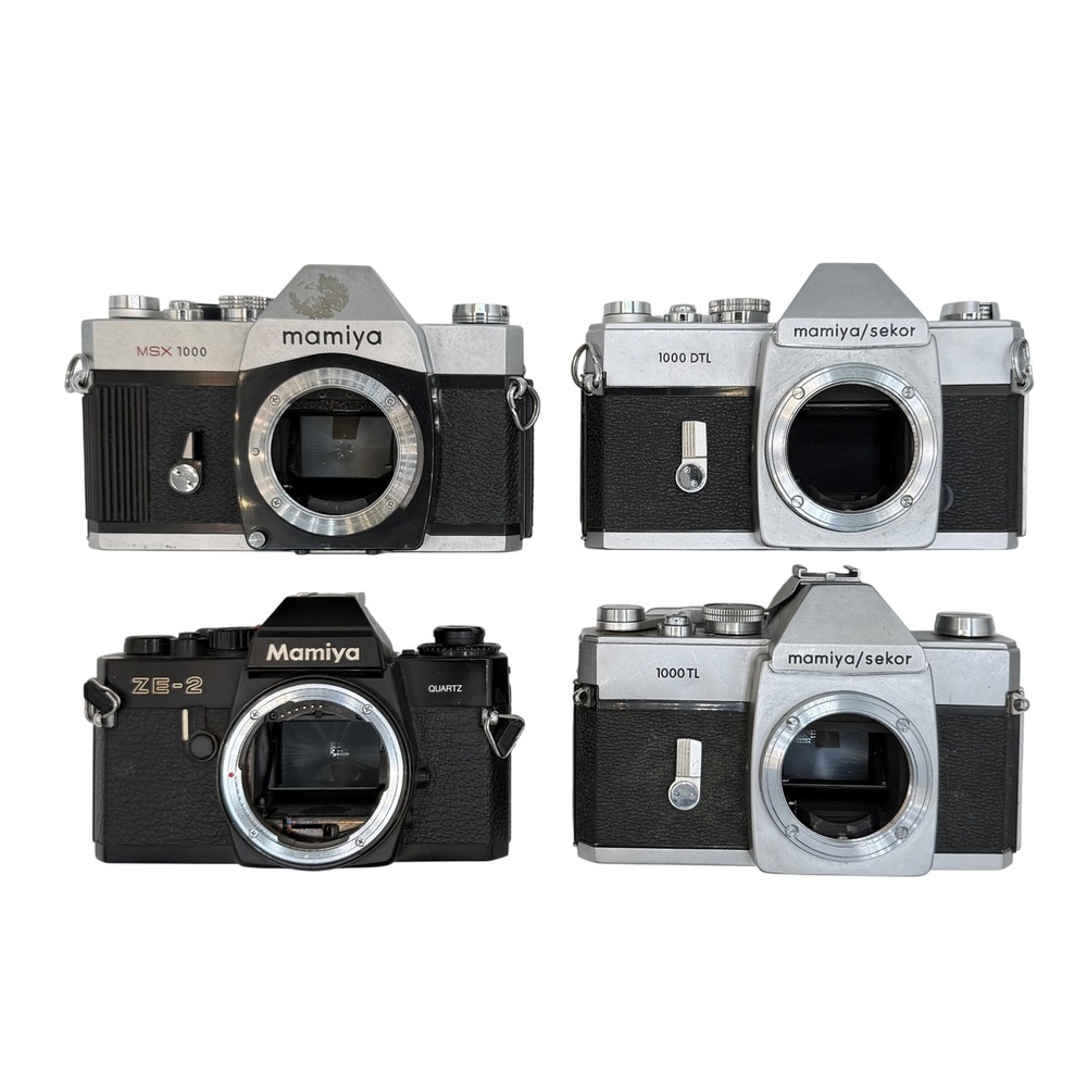 Mamiya 35mm SLR Film Camera Body Lot MSX 1000 1000 DTL 1000 TL ZE-2 Quartz